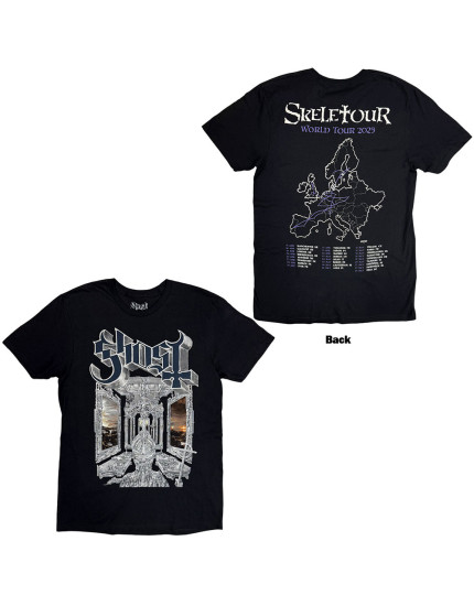 Ghost - Skeleta Album Cover 2025 Tour Dates (Back Print) (tričko) obrázok 1