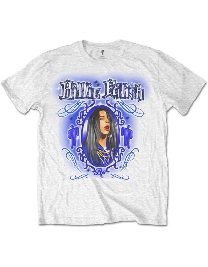 Billie Eilish - Airbrush (White) (tričko) obrázok 1