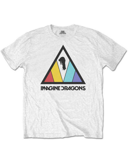Imagine Dragons - Triangle Logo (White) (dětské tričko) obrázok 1