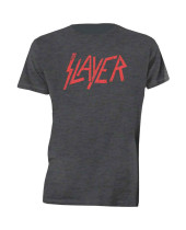 Slayer - Distressed Logo (Charcoal Grey) (tričko)