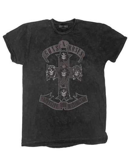 Guns N Roses - Monochrome Cross (Black) (dětské tričko) obrázok 1