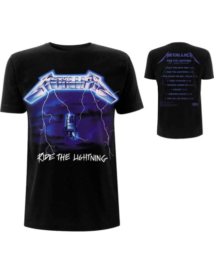 Metallica - Ride The Lightning Tracks (Back Print) (tričko) obrázok 1