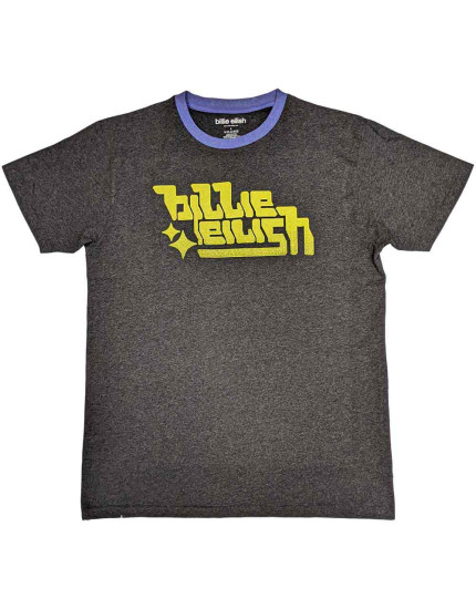 Billie Eilish - Neon Green Logo (Charcoal Grey) (tričko) obrázok 1
