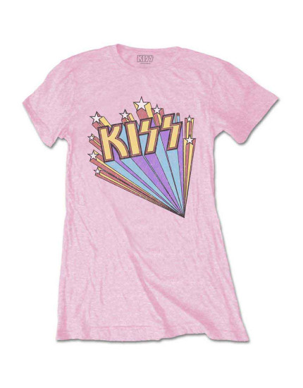 KISS - Stars (Pink) (dámské tričko) obrázok 1