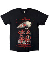 Led Zeppelin - UK Tour 71 (Black) (tričko)