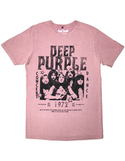 Deep Purple - 1972 Concert (Kashmir Red) (tričko) obrázok 1