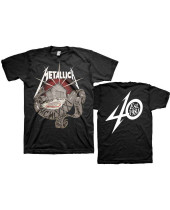 Metallica - 40th Anniversary Garage (Black) (Back Print) (tričko)
