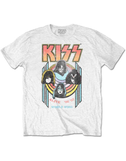 KISS - World Wide (White) (tričko) obrázok 1