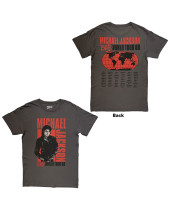 Michael Jackson - Bad World Tour 88 (Grey) (Back Print) (tričko)