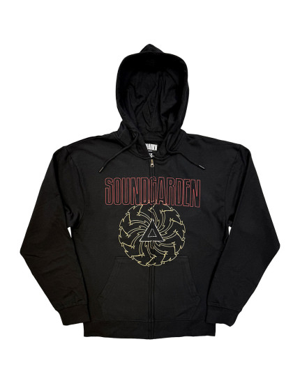 Soundgarden - Spiral and Logo (Black) (mikina na zips) obrázok 1