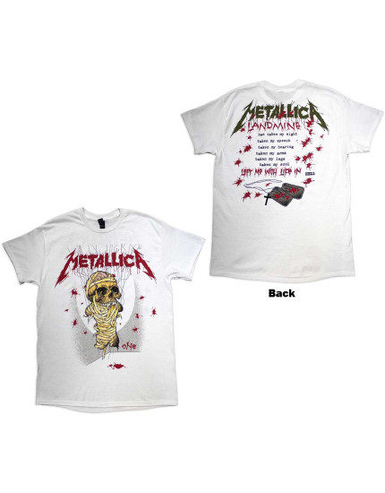 Metallica - One Landmine (White) (Back Print) (tričko) obrázok 1