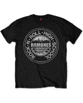 Ramones - Rock n Roll High School, Bowery, NYC (Black) (tričko)