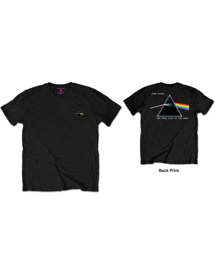 Pink Floyd - Dark Side of the Moon Prism (Black) (Back Print) (tričko) obrázok 1