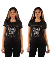 Motorhead - England (Black) (Embellished) (dámské tričko)