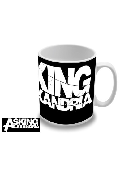 Asking Alexandria White Logo hrnek obrázok 1