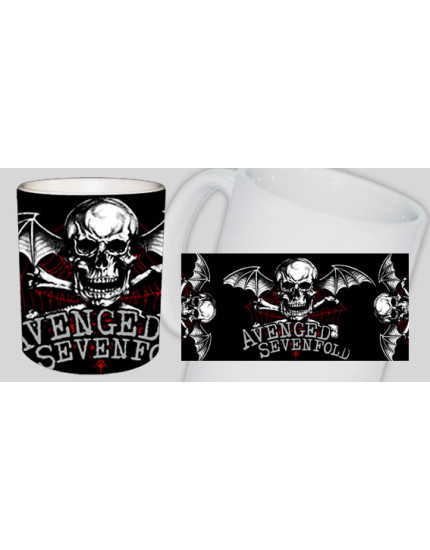 Avenged Sevenfold Logo Skull hrnek obrázok 1