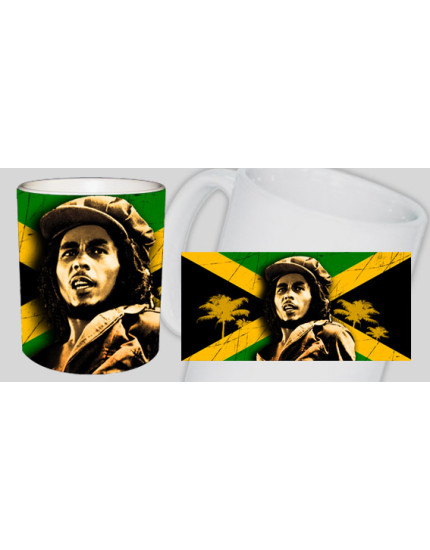 Bob Marley - Jamaica Flag hrnek obrázok 1