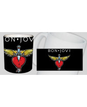 Bon Jovi Logo Black hrnek