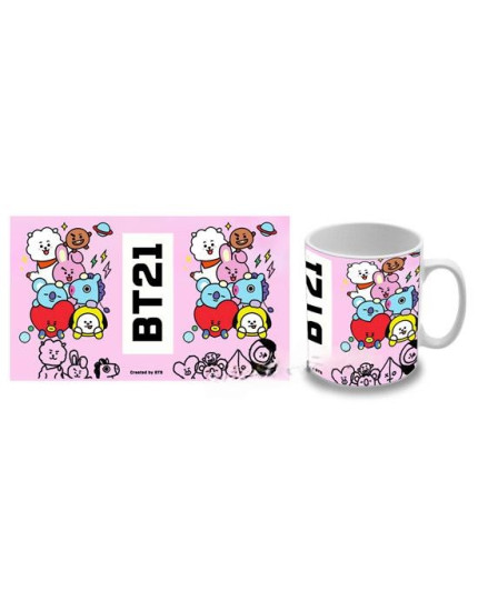 BT21 - Characters Pink Stacks hrnek obrázok 1