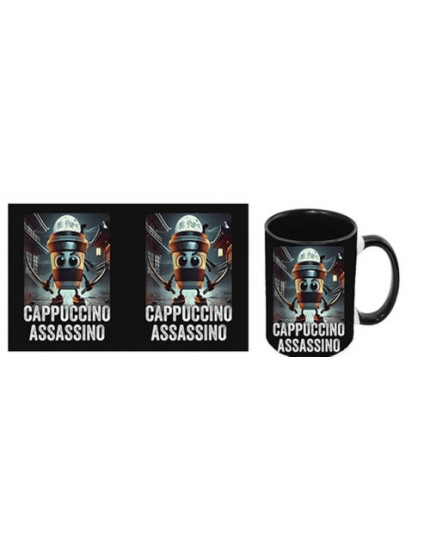 Italian Brainrot Meme - Cappuccino Assassino hrnek obrázok 1