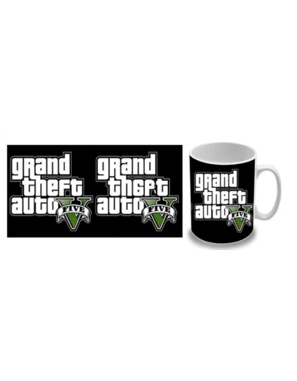 Grand Theft Auto 5 (GTA 5) - Logo Black hrnek obrázok 1