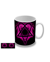 HIM - Pink Heartagram hrnek