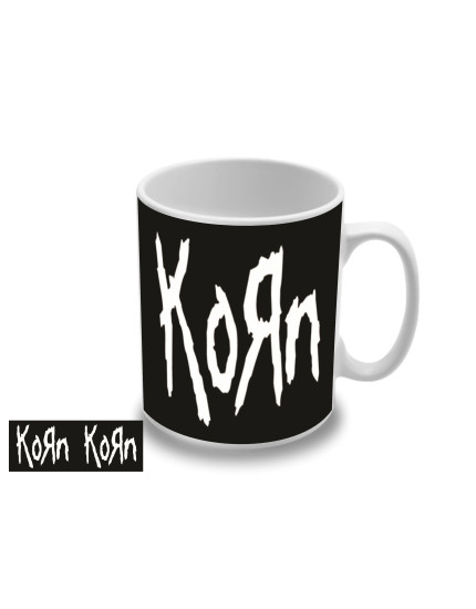 Korn - White Logo hrnek obrázok 1