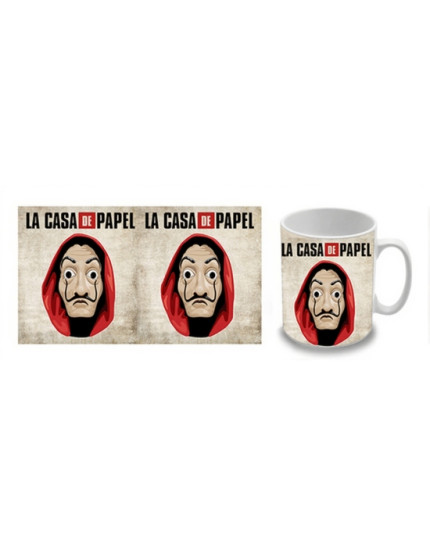 La Casa de Papel (Papírový dům) - Logo and Mask hrnek obrázok 1