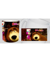 Máša a Medvěd - motív 2 hrnek