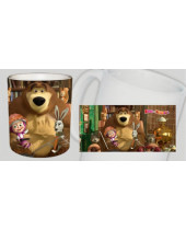 Máša a Medvěd - motív 3 hrnek