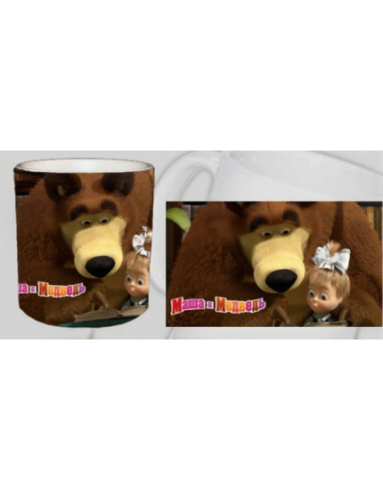 Máša a Medvěd hrnek obrázok 1