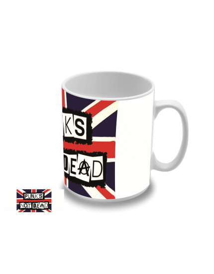 Punks not Dead - UK Flag hrnek obrázok 1