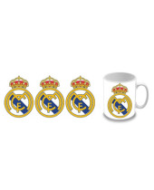 Real Madrid - Logo bílý hrnek