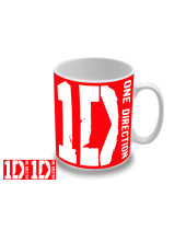 One Direction - Red Logo hrnek