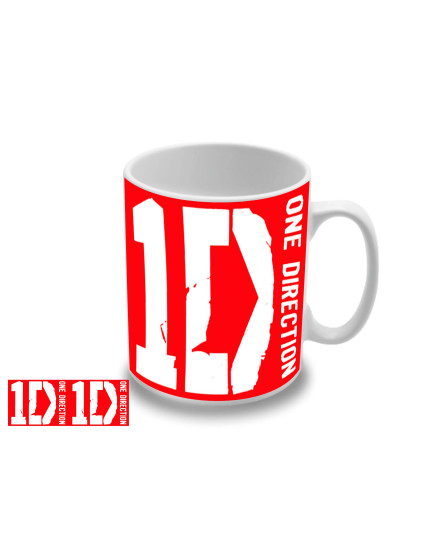 One Direction - Red Logo hrnek obrázok 1
