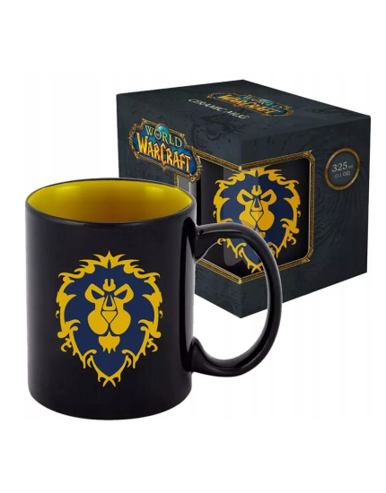 World of Warcraft - Alliance Pattern (Black) hrnek obrázok 1