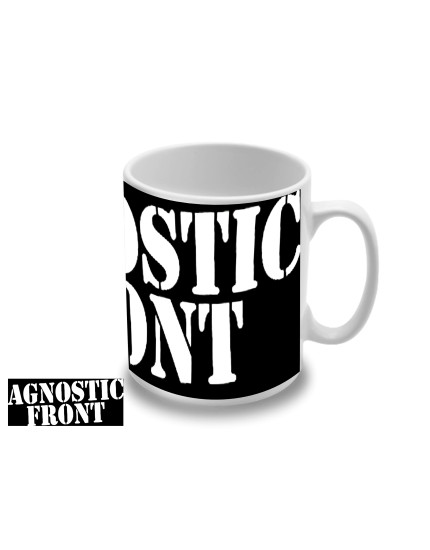 Agnostic Front Black and White Logo hrnek obrázok 1
