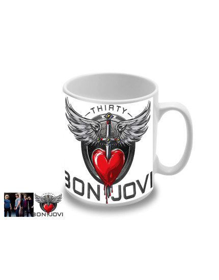 Bon Jovi Band and Logo hrnek obrázok 1