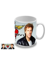 Bon Jovi Jon and Logo hrnek