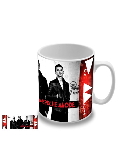 Depeche Mode - Red Logo and Band hrnek obrázok 1