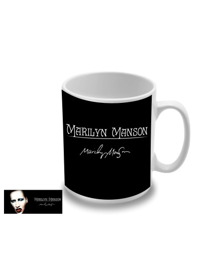 Marilyn Manson - Signature hrnek obrázok 1