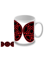 Pentagram - Black Red Motive hrnek