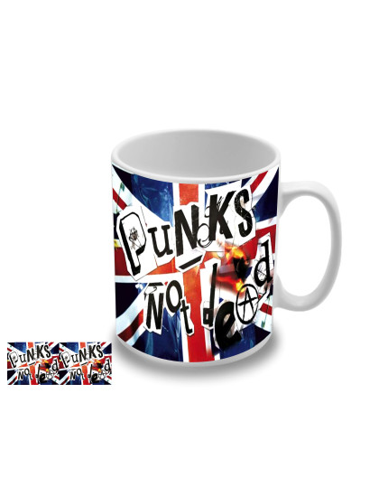 Punks not Dead - UK Flag motív 2 hrnek obrázok 1