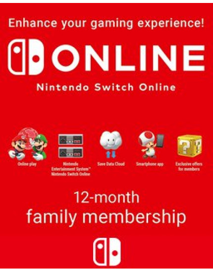 365 Dní Switch Online Membership Family (NSW) (DIGITÁLNA DISTRIBÚCIA) obrázok 1